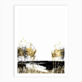 'Golden Trees' Art Print