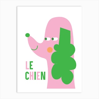 Le Chien Art Print