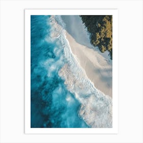 Aerial View Of A Beach 114 Art Print