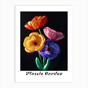 Bright Inflatable Flowers Poster Poppy 1 Art Print