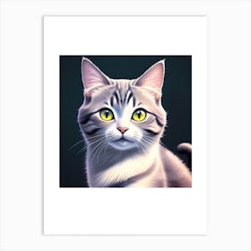 Cat Visual Art Art Print