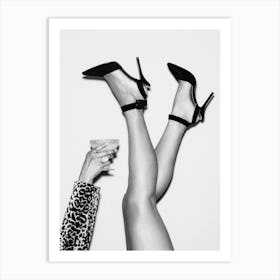 Fashion Legs B&W_2655144 Art Print