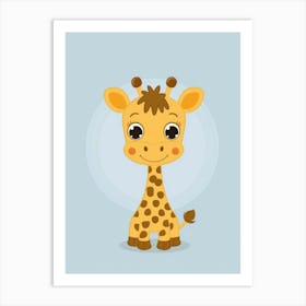 Cartoon Giraffe 2 Art Print