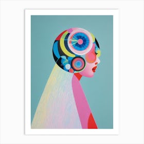 Abstract Lady Art Print