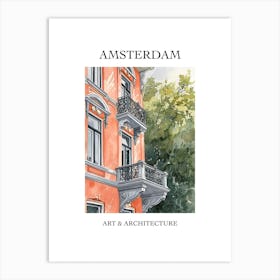Amsterdam Travel And Architecture Poster 3 Art Print