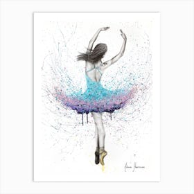 Twirling Flower Dance Art Print