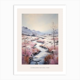Dreamy Winter National Park Poster  Cairngorms National Park Scotland 3 Art Print