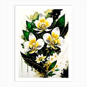 White Orchids 2 Art Print