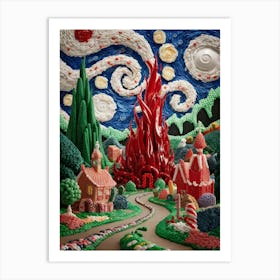 Santa'S Village Art Print