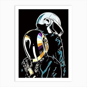 Daft Punk 5 Art Print