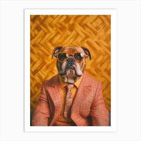 A Bulldog Dog 7 Art Print