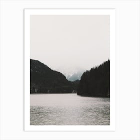 Modern Lake Scenery Art Print