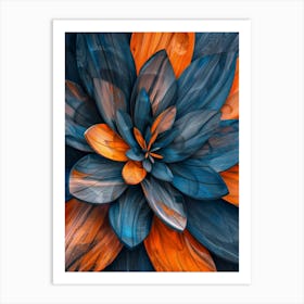 Abstract Flower Painting 9 Art Print