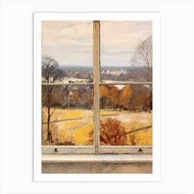 Winter Cityscape Richmond Park England Art Print