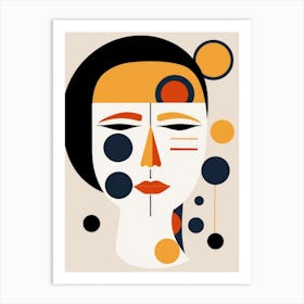 Abstract Woman'S Face 8 Art Print