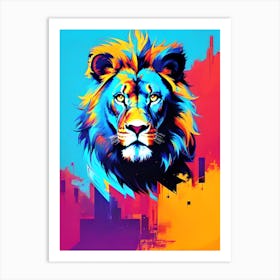 Lion Painting 7 Art Print