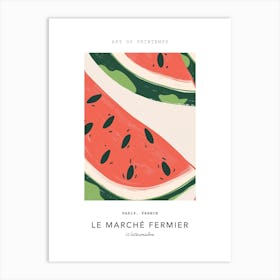 Watermelon Le Marche Fermier Poster 2 Art Print