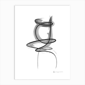 Spiral Strokes 9 Art Print