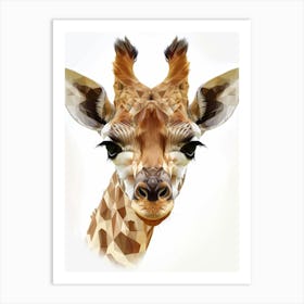 Giraffe Portrait 2 Art Print