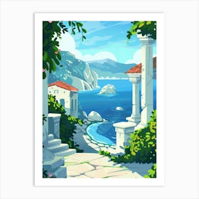 Mediterranean Landscape Art Print