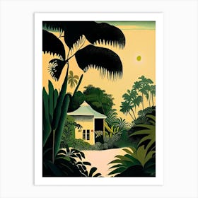 Little Cayman Cayman Islands Rousseau Inspired Tropical Destination Art Print