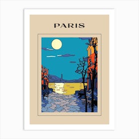 Minimal Design Style Of Paris, France 1 Poster Art Print