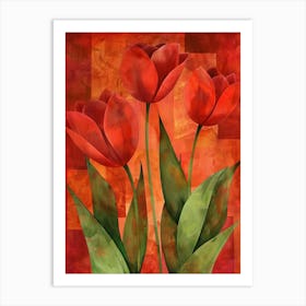 Red Tulips 18 Art Print