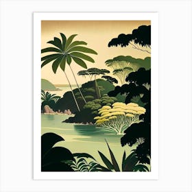 Mamanuca Islands Fiji Rousseau Inspired Tropical Destination Art Print