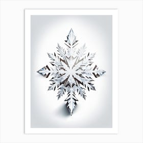 Crystal, Snowflakes, Marker Art 4 Art Print