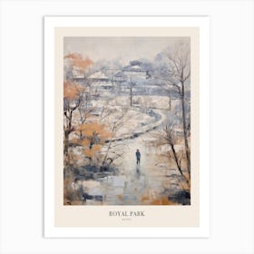 Winter City Park Poster Royal Park Kyoto 1 Art Print