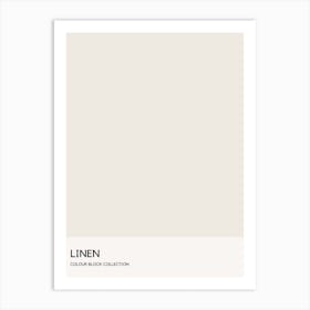 Linen Colour Block Poster Art Print