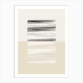 Minimalism Lines Black Art Print