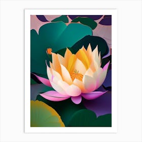 Lotus Flower Petals Fauvism Matisse 2 Art Print