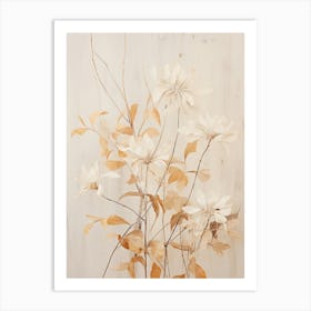 Boho Dried Flowers Honeysuckle 1 Art Print