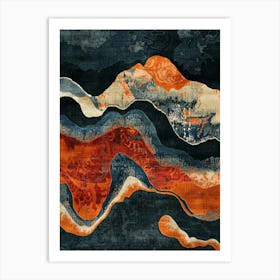 Asian Waves 1 Art Print