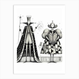 Queen And The King Art Print