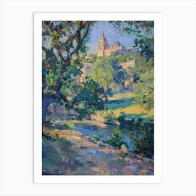 The University Of Texas At Austin Texas Oil Painting 1 Art Print