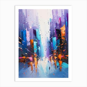 Abstract Cityscape 18 Art Print