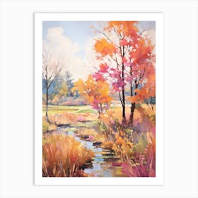 Autumn Gardens Painting Denver Botanic Gardens 1 Art Print