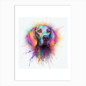 Weimaraner Watercolour Art Print