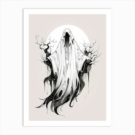 Ghost In The Woods Art Print