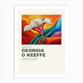 Museum Poster Inspired By Georgia O Keeffe 4 Art Print