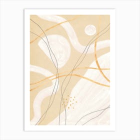 Neutral Abstract Painting Art Print