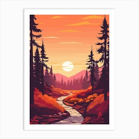 Landscape With A Stream Art Print