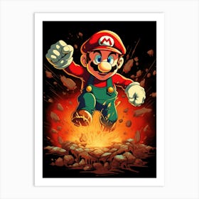 Mario Bros 31 Art Print