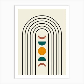 Circles and lines 8 Art Print