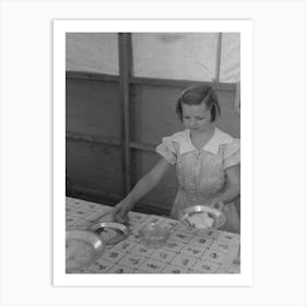 Untitled Photo, Possibly Related To Lunch At Fsa (Farm Security Administration) S Migratory Labor Cam Art Print