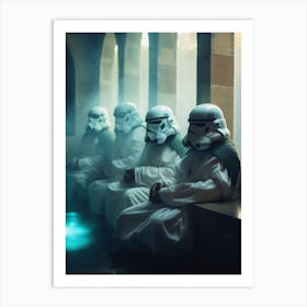 Steam Bath Stormtroopers Art Print