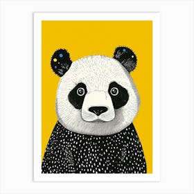 Yellow Panda 3 Art Print