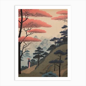 Hitsujiyama Park, Japan Vintage Travel Art 4 Art Print